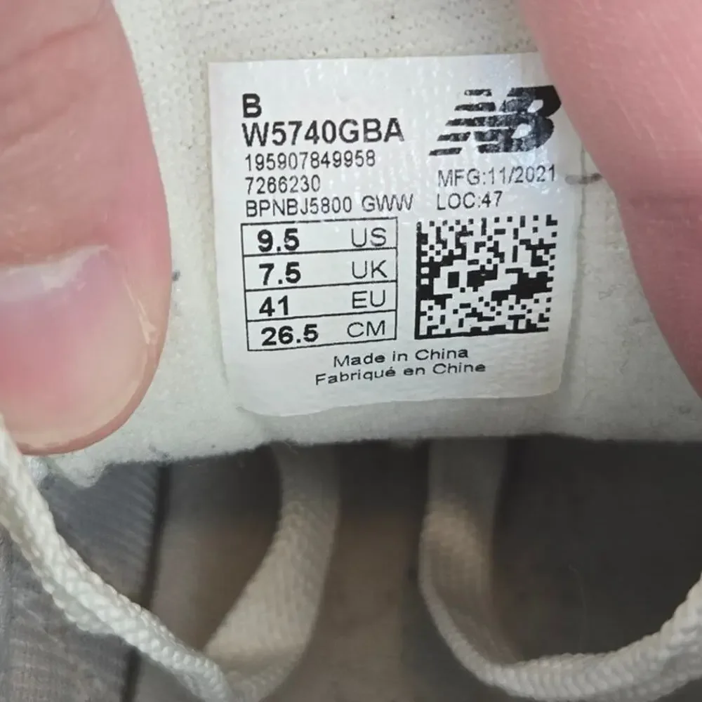 New Balance Women's 5740 Running Shoes 9.5 Silver Mink Blue Colorblock Sneakers - Picture 7 of 8